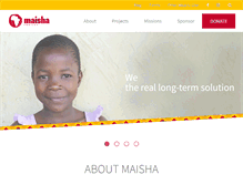 Tablet Screenshot of maishaproject.org